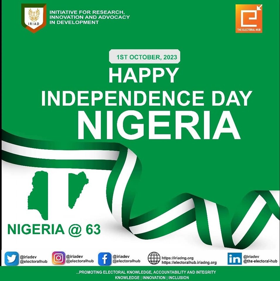 Happy Independence Day Nigeria 2023 IRIAD