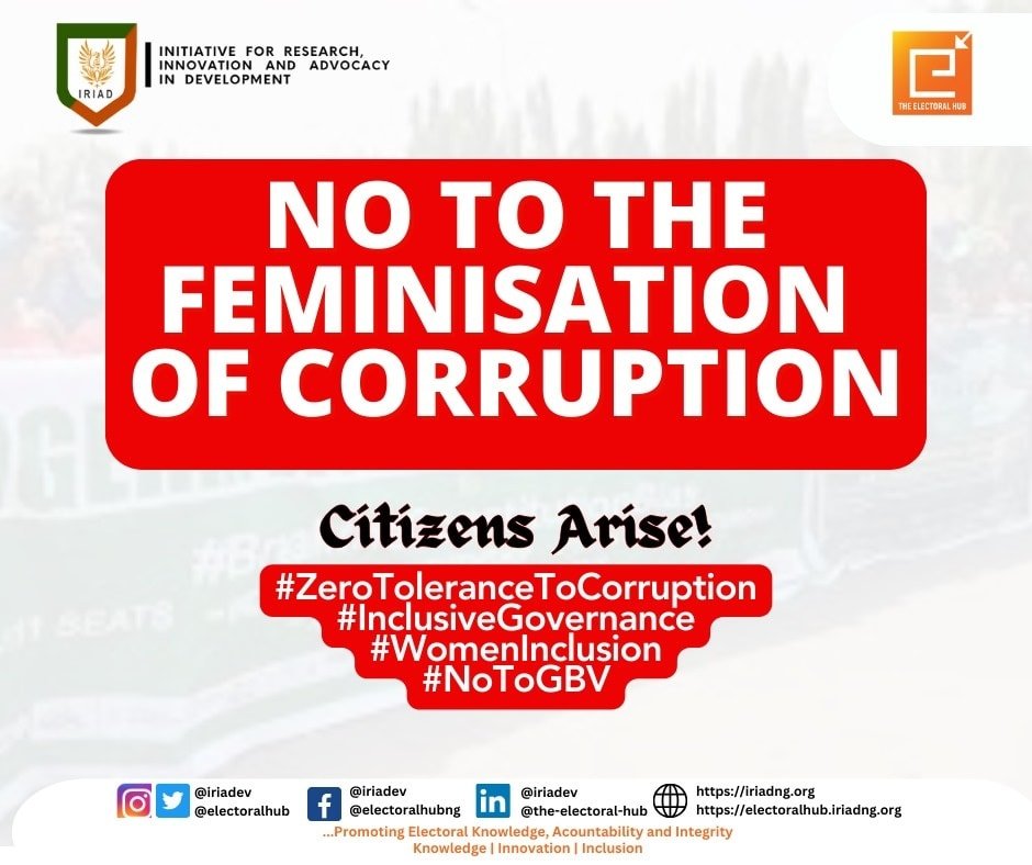 No to the Feminisation of corruption.