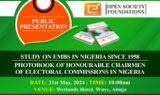 Study On EMBS In Nigeria Since 1958 Photobook of Honourable Chairmen Of Electoral Commissions In Nigeria