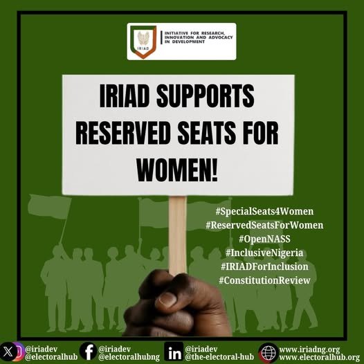 IRIAD supports Reserved Seats for Women